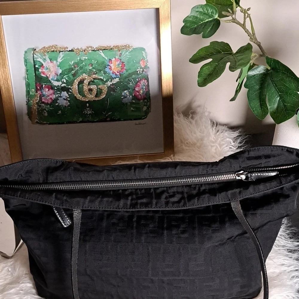 Fendi Monogram Zucca Shopper Tote  EUC - Picture 8 of 15